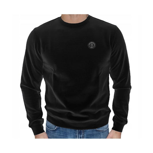 Plein Sport Black Cotton Men Sweater