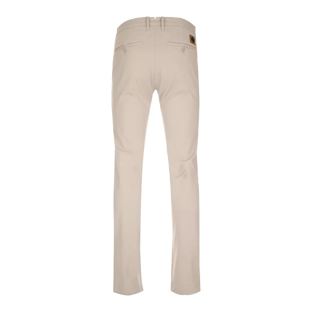 Jacob Cohen Beige Cotton Chino Trousers – Slim Fit Elegance IT38 | XS