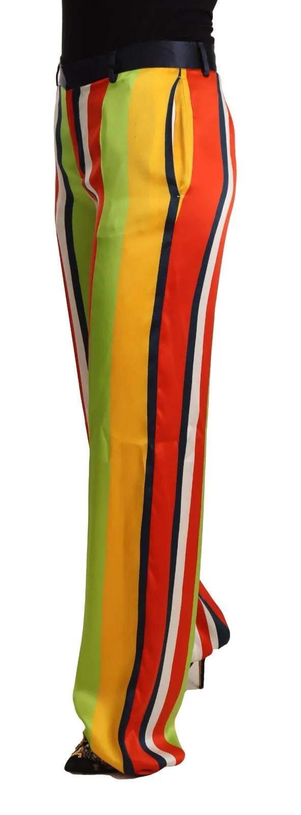 Dsquared² Multicolor Striped Mid Waist Straight Pants IT42 | M