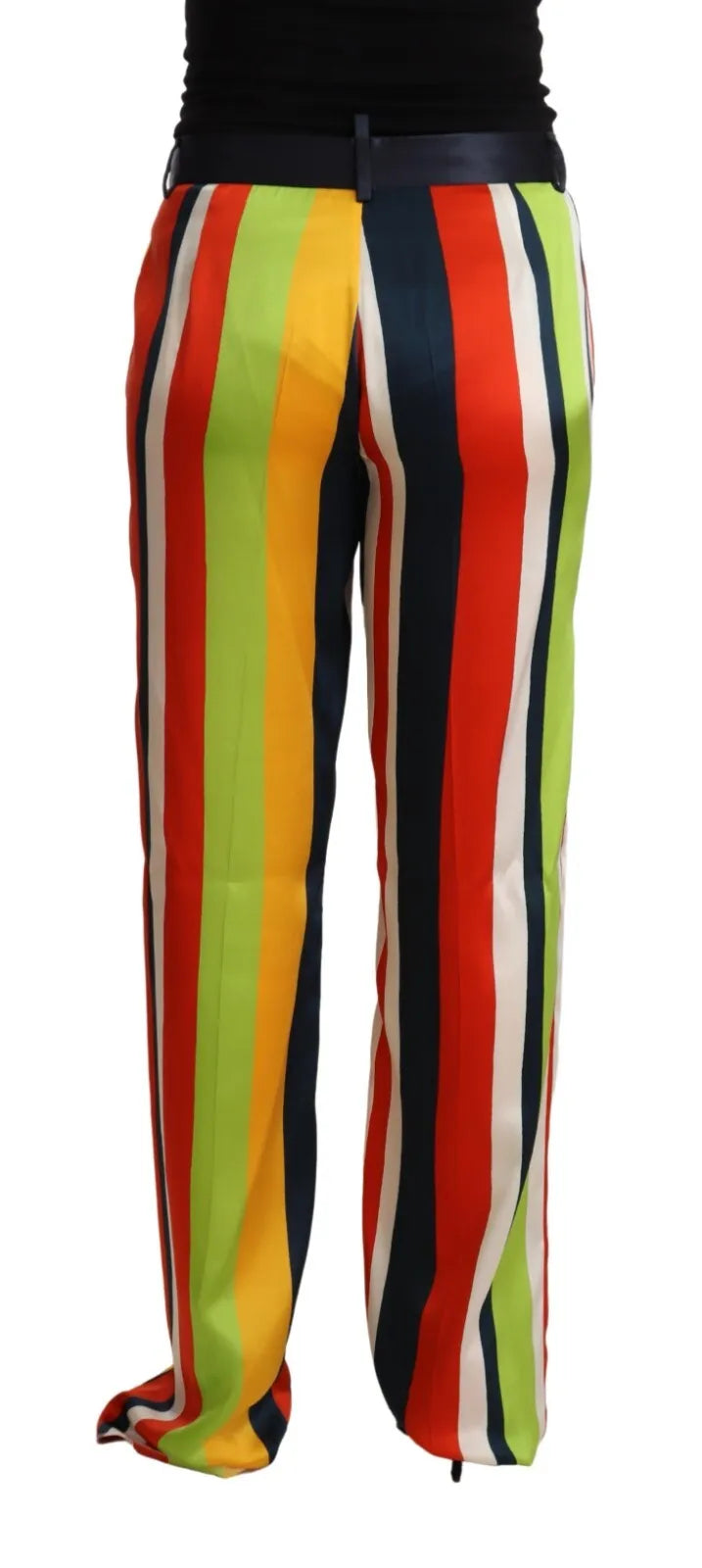 Dsquared² Multicolor Striped Mid Waist Straight Pants IT42 | M