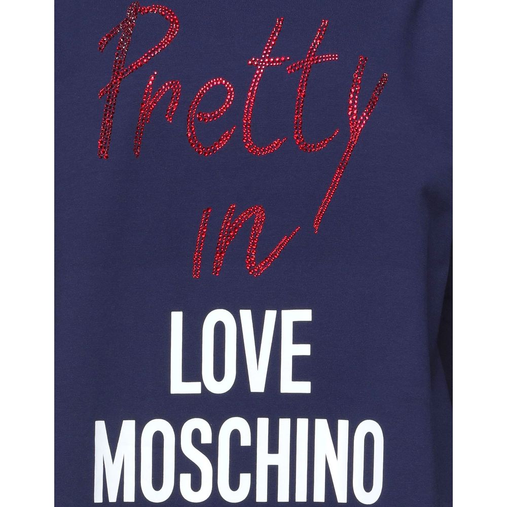 Love Moschino Blue Cotton Women Dress IT44 | L