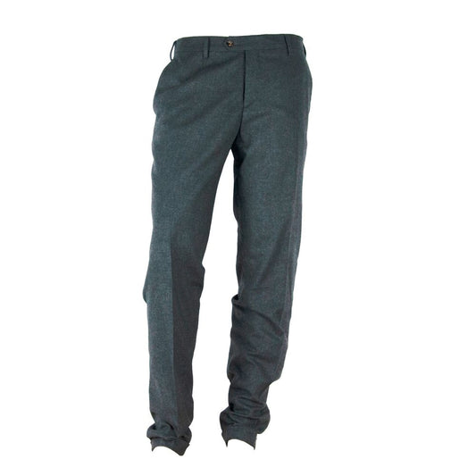 Made in Italy Elegantly Tailored Gray Winter Trousers IT44 | XS