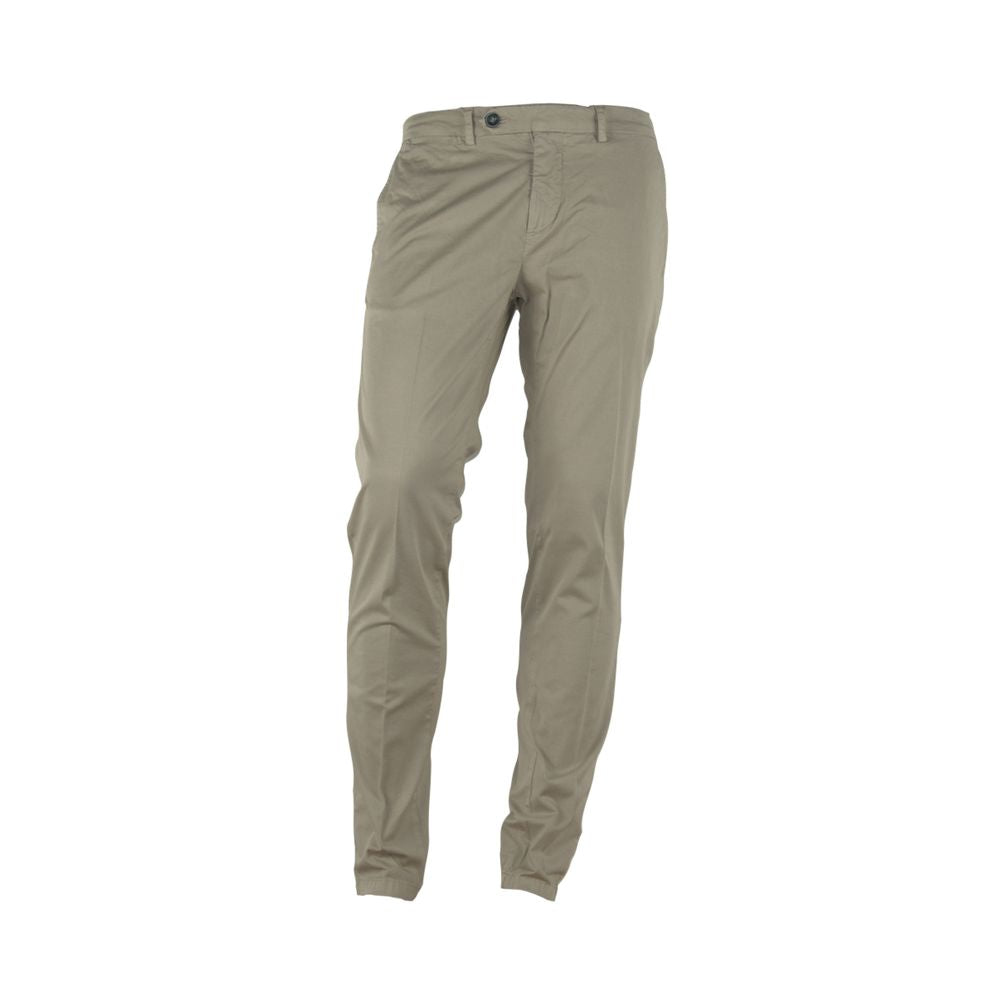 Made in Italy Elegant Beige Summer Trousers for Men IT46 | S