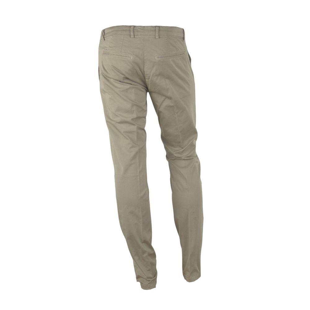 Made in Italy Elegant Beige Summer Trousers for Men IT46 | S