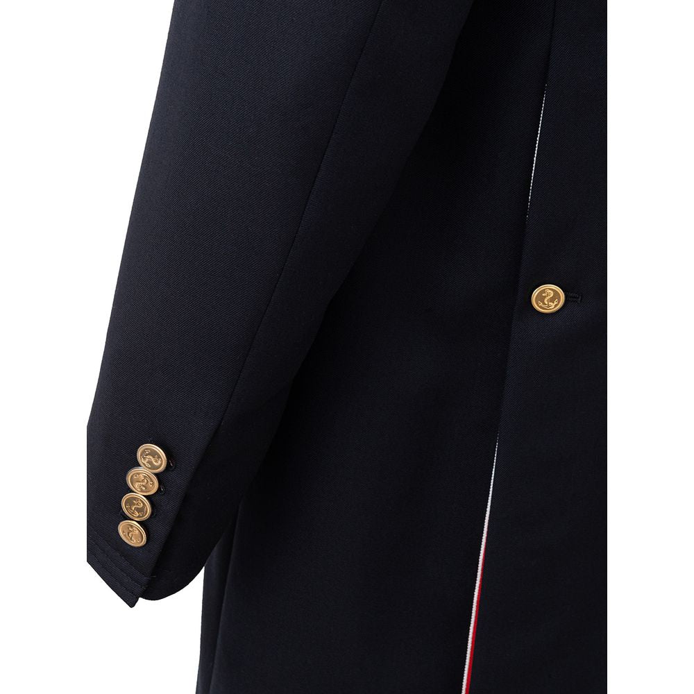 Thom Browne Elegant Wool Jacket in Signature Blue IT50 | L