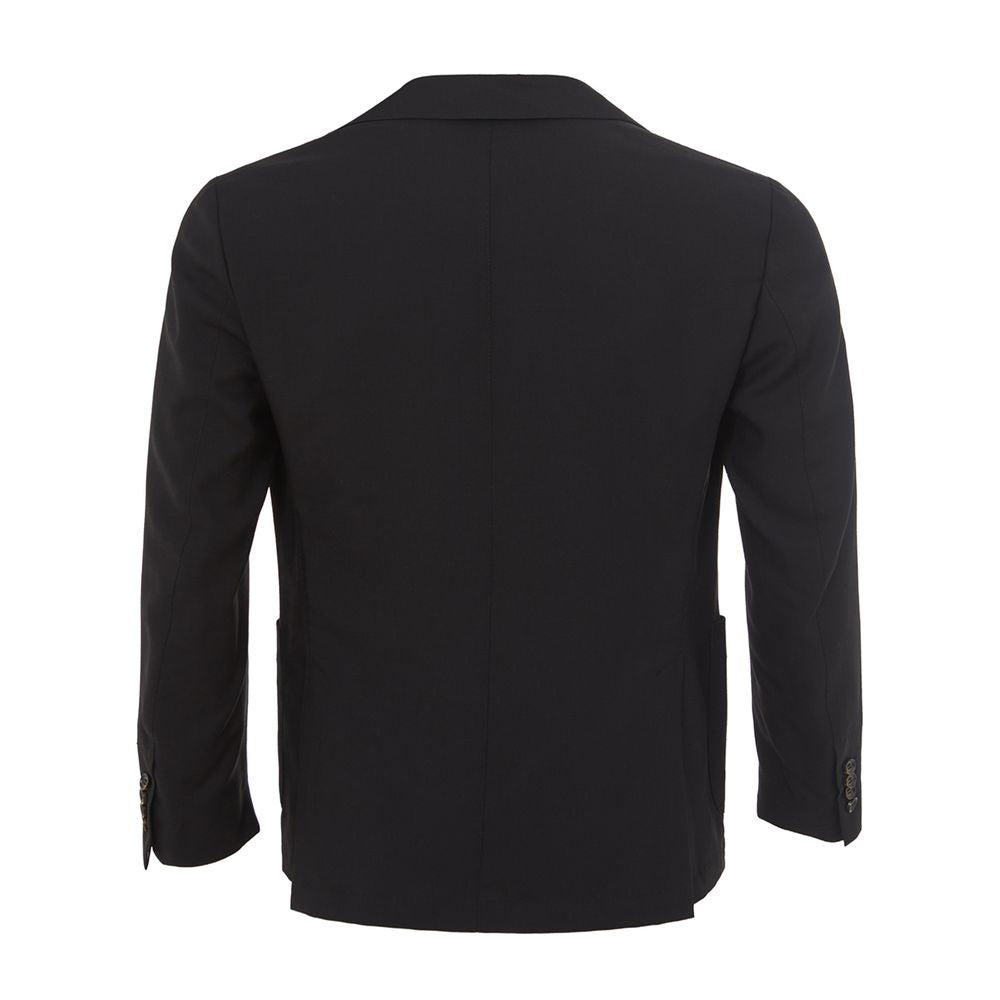 Colombo Elegant Cashmere Black Jacket IT58 | 3XL