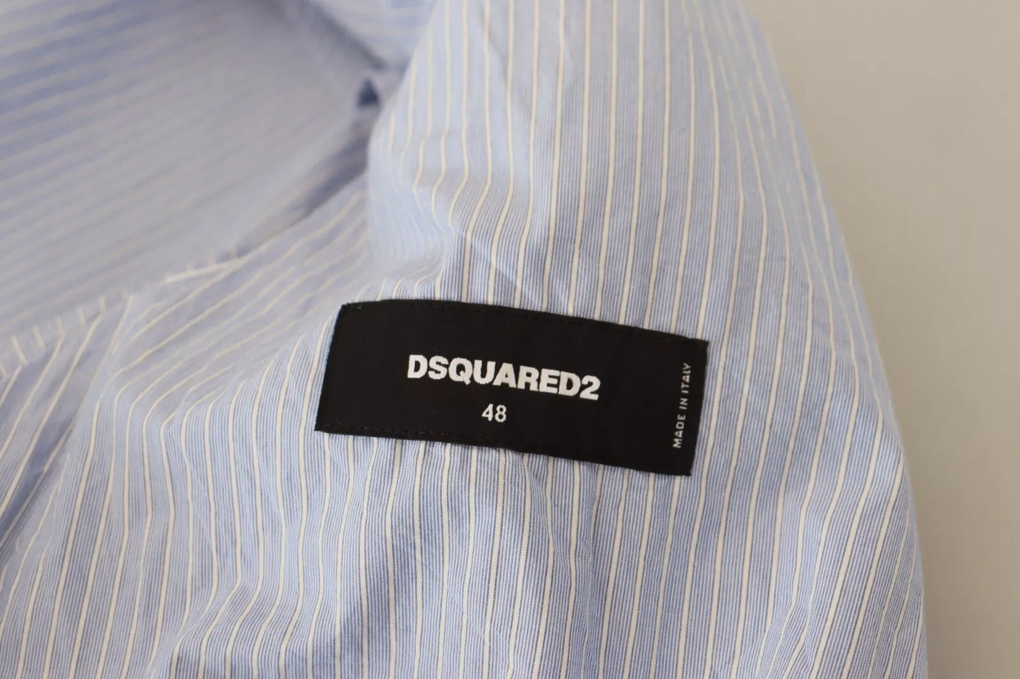 Dsquared² Blue Striped Single Breasted Formal Coat Blazer IT48 | M