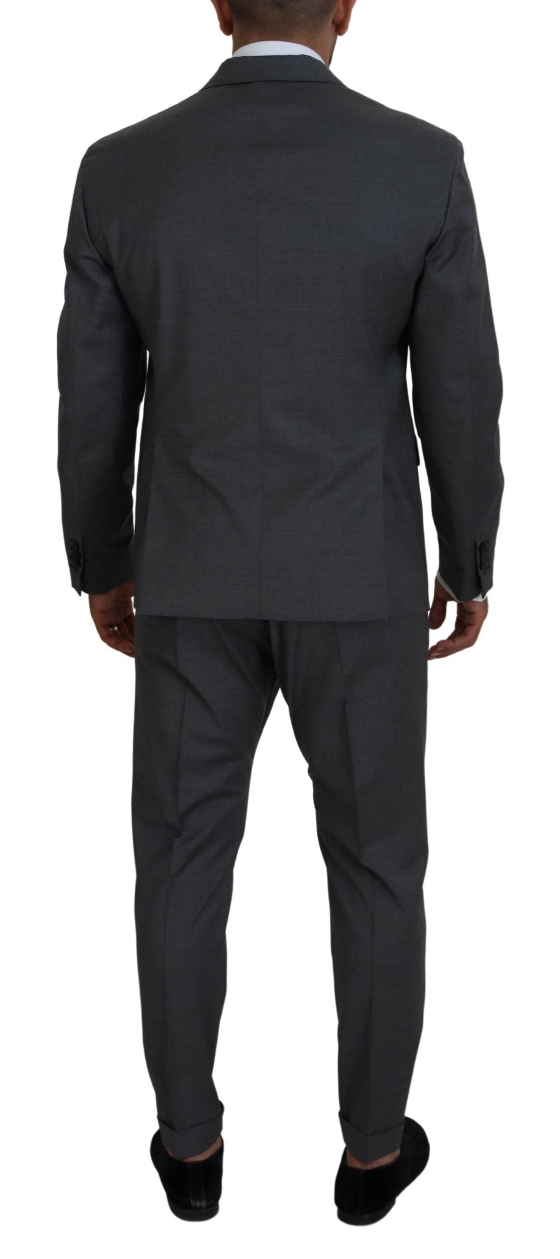 Dsquared² Gray Wool Single Breasted 2 Piece CIPRO Suit IT48 | M