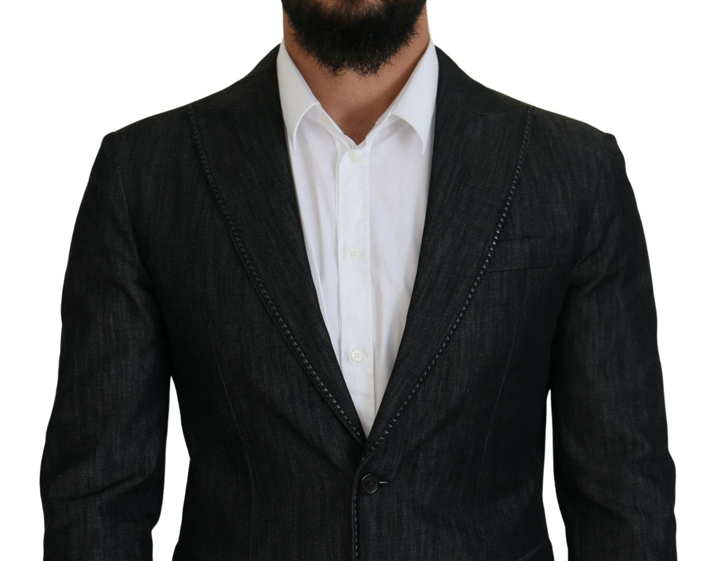 Dsquared² Black Cotton Single Breasted 2 Piece MIAMI Suit IT48 | M