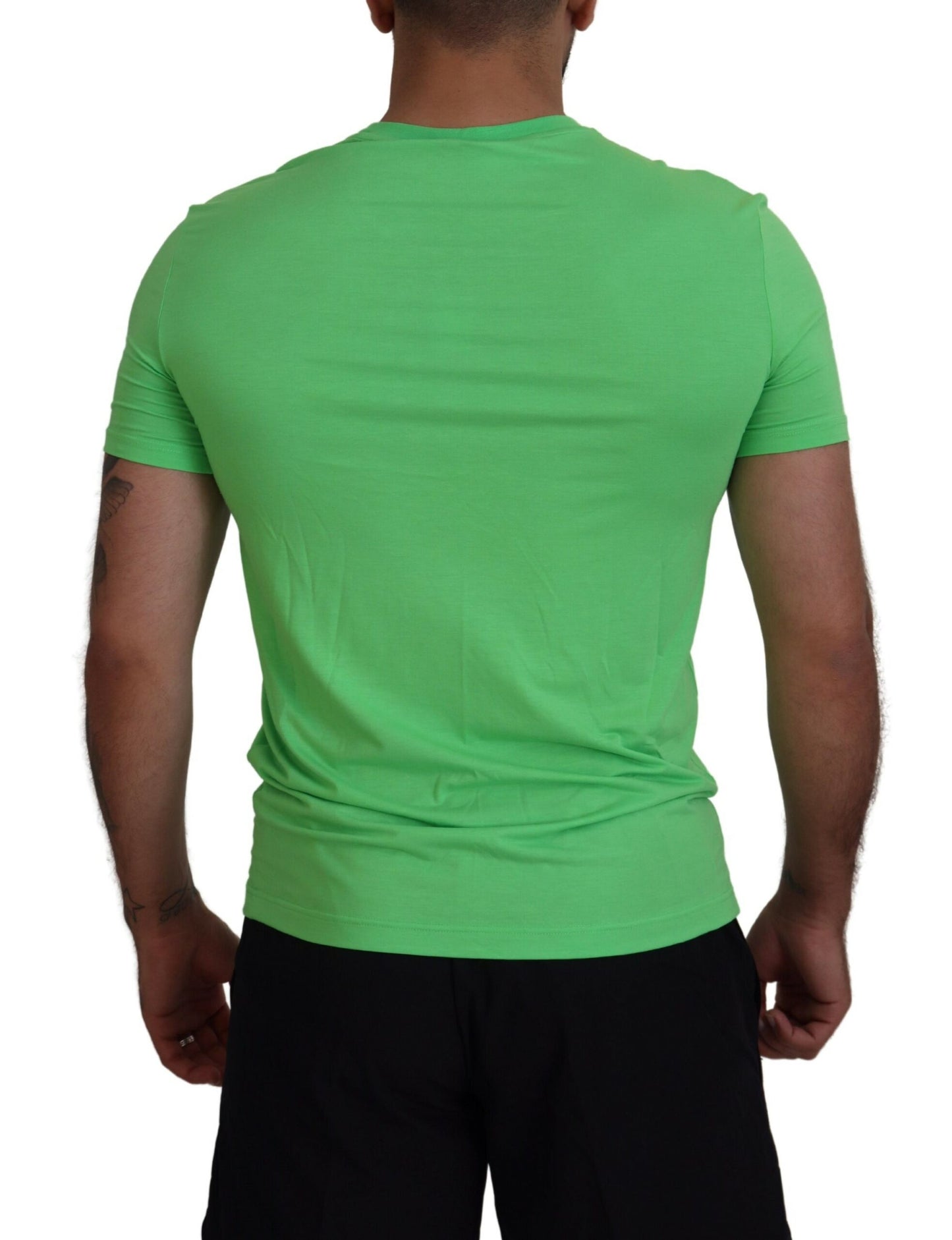 Dsquared² Green Modal Short Sleeves Crewneck T-shirt IT48 | M