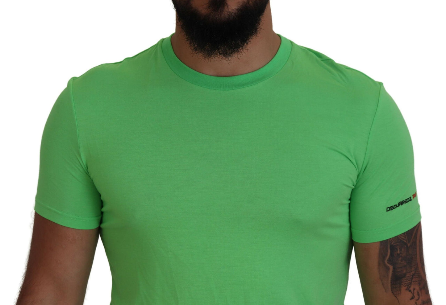 Dsquared² Green Modal Short Sleeves Crewneck T-shirt IT48 | M