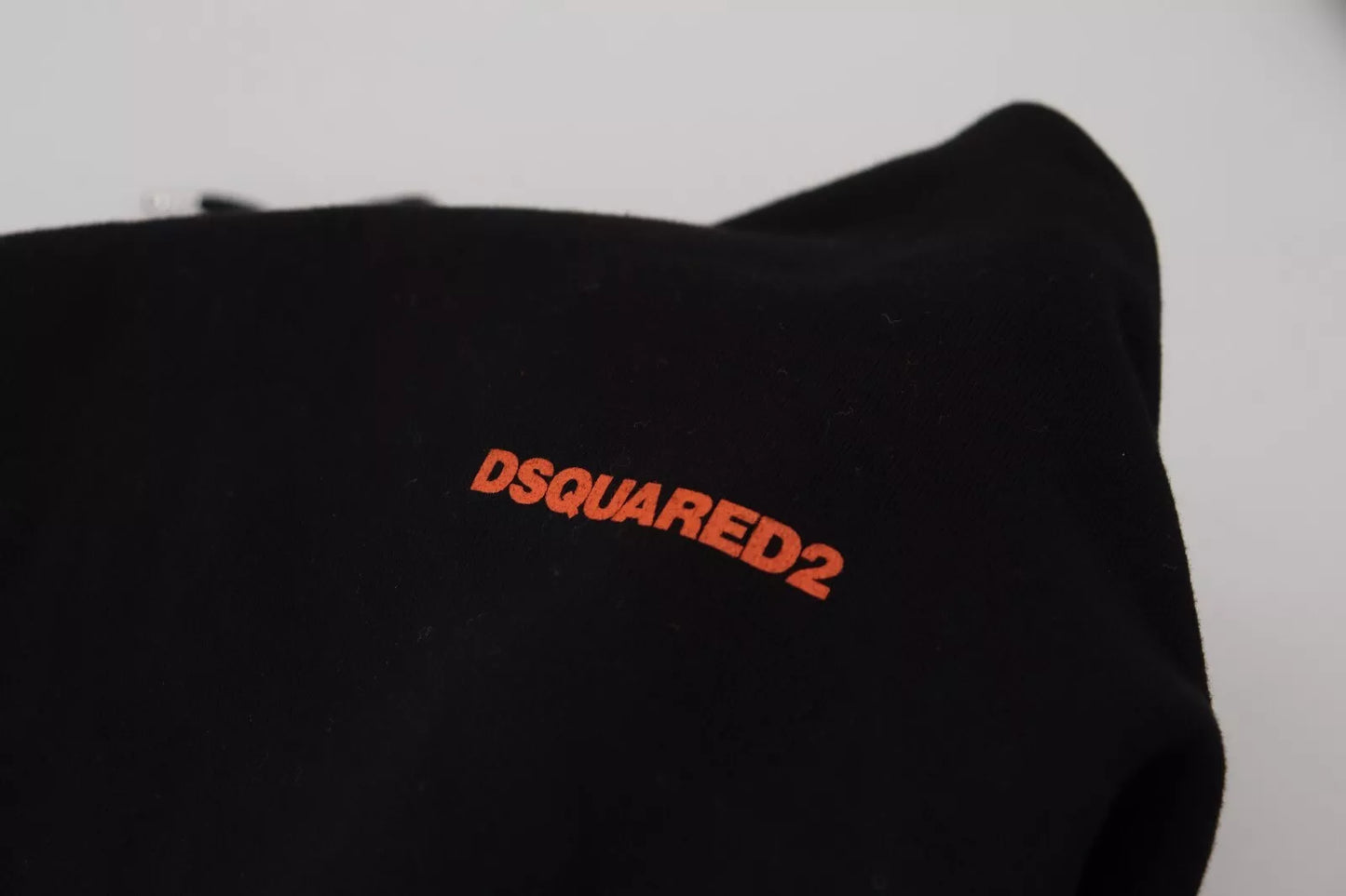 Dsquared² Black Red Cotton Hooded Tie Dye Pullover Sweater IT48 | M