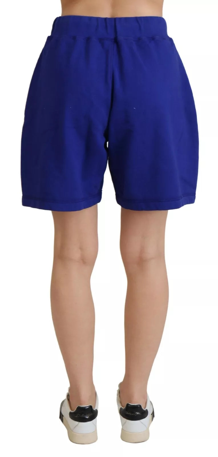 Dsquared² Blue Logo Cotton High Waist Sweatshorts Shorts IT38 | XS