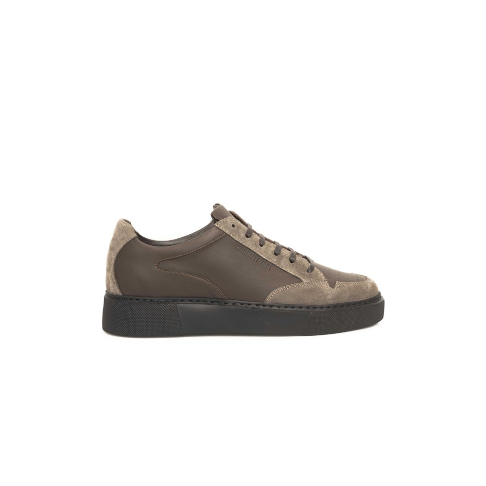 Cerruti 1881 Beige Leather Men Sneaker EU41 | US8