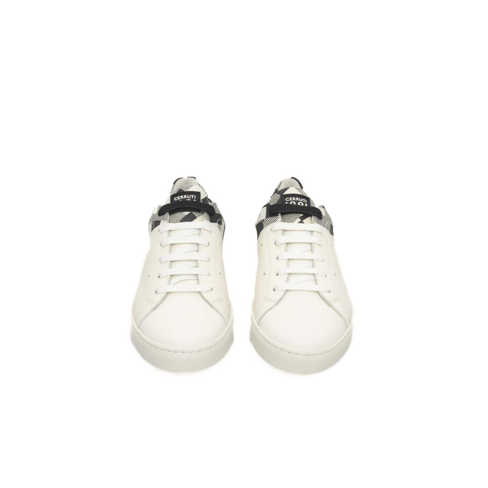 Cerruti 1881 White Leather Men Sneaker EU38 | US8