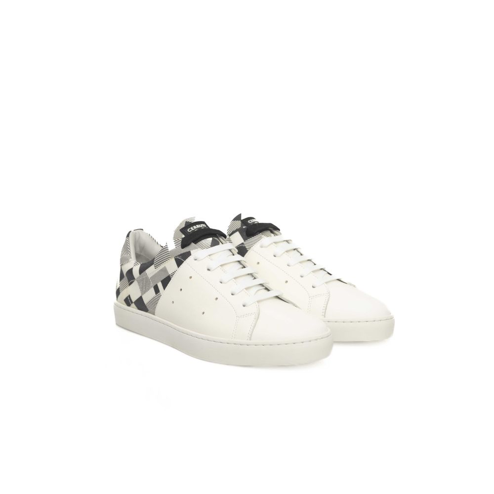 Cerruti 1881 White Leather Men Sneaker EU38 | US8