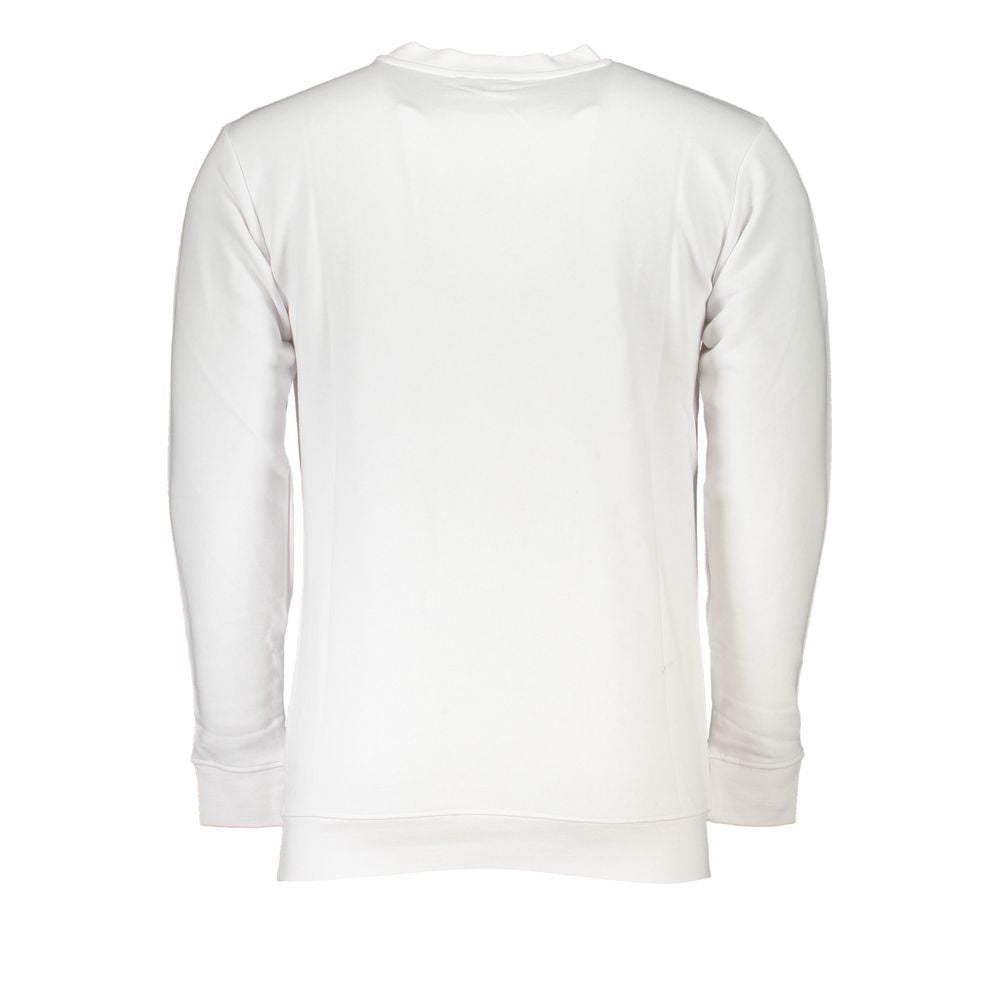 Cavalli Class White Cotton Sweater