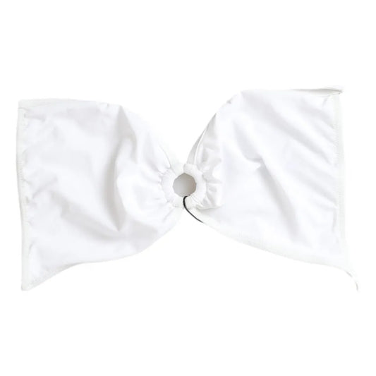 Dolce & Gabbana White Nylon Stretch Swimwear Top Bikini IT2 / S