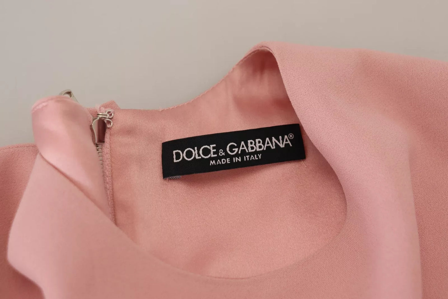 Dolce & Gabbana Pink A-line Flare Viscose 3/4 Sleeves Dress IT40 | S