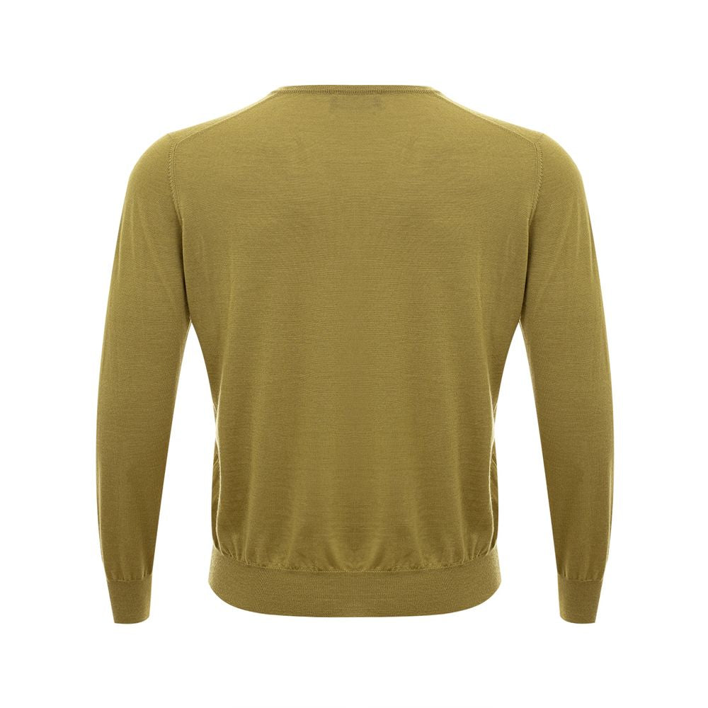 Gran Sasso Elegant Green Cashmere Sweater for Men IT50 | L