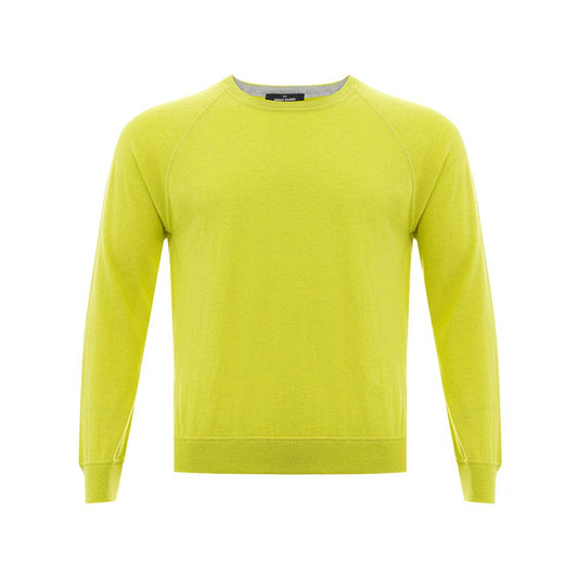 Gran Sasso Sunny Yellow Italian Cotton Sweater IT50 | L