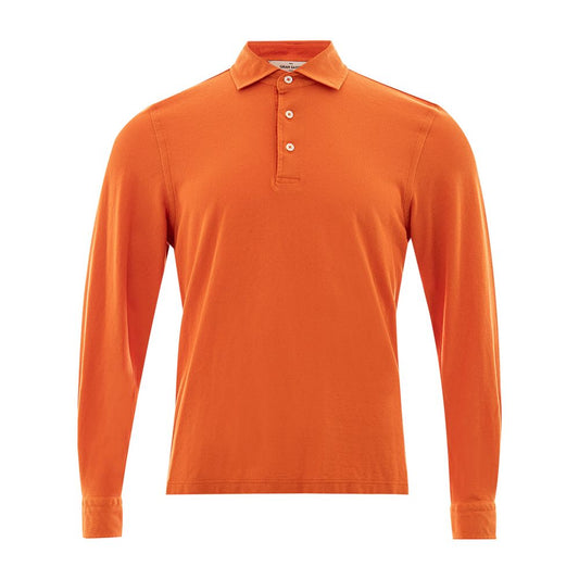 Gran Sasso Elegant Orange Cotton Polo for Men IT50 | L