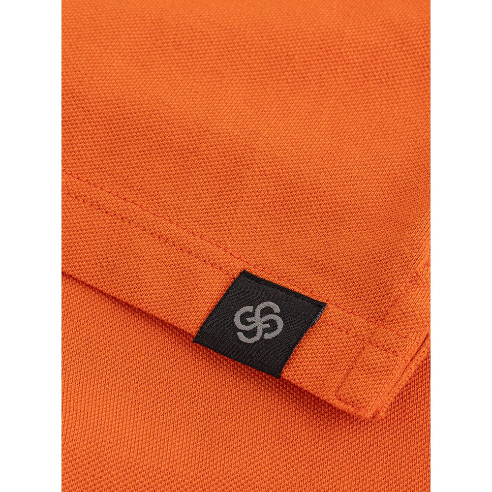 Gran Sasso Elegant Orange Cotton Polo for Men IT50 | L