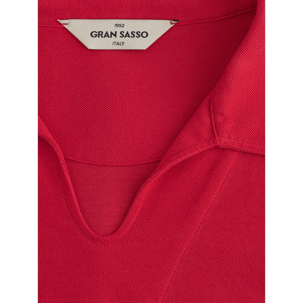 Gran Sasso Fuchsia Cotton Polo Elegance IT50 | L