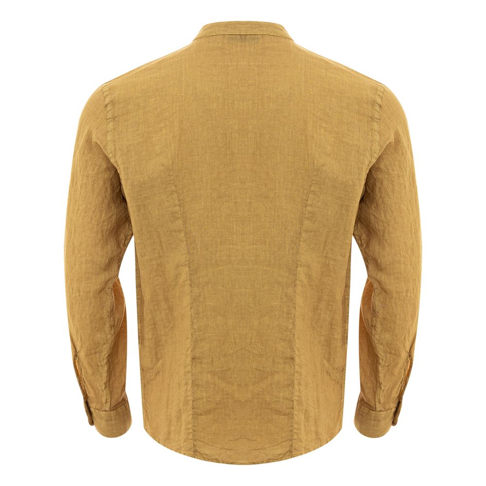 Gran Sasso Gold Linen Elegance Men's Shirt IT50 | L