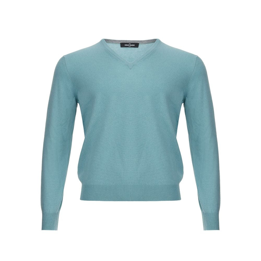 Gran Sasso Turquoise Cashmere Sweater Elegance IT50 | L