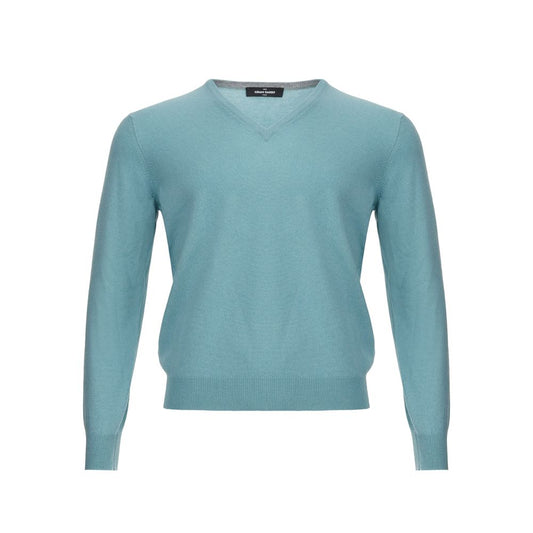 Gran Sasso Turquoise Cashmere Sweater Elegance IT50 | L