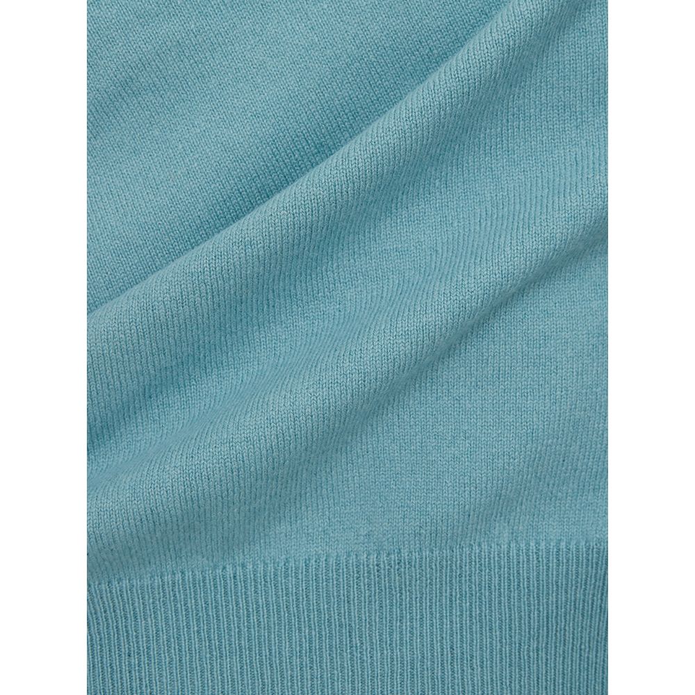 Gran Sasso Turquoise Cashmere Sweater Elegance IT50 | L