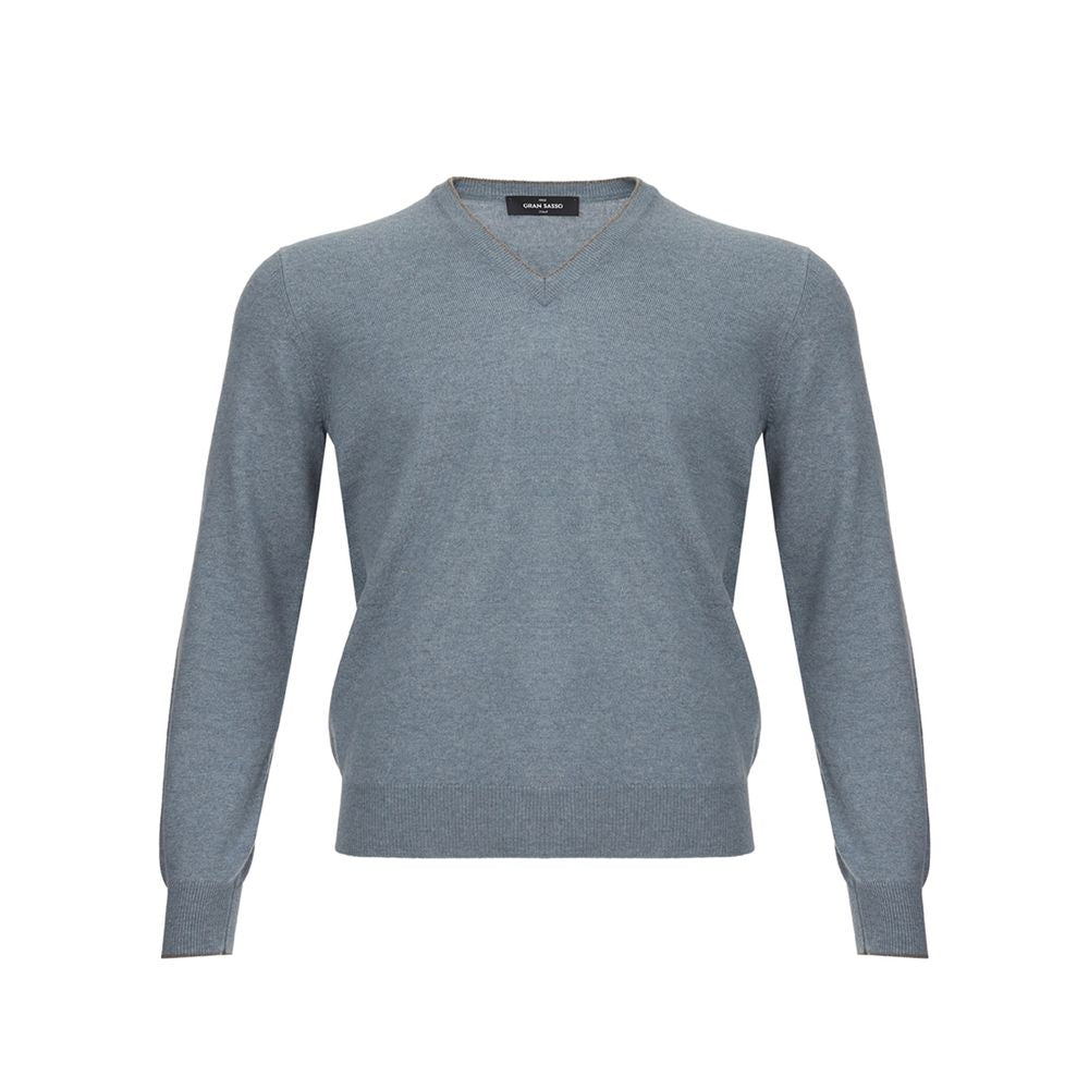 Gran Sasso Elegant Cashmere Sweater in Chic Gray IT50 | L