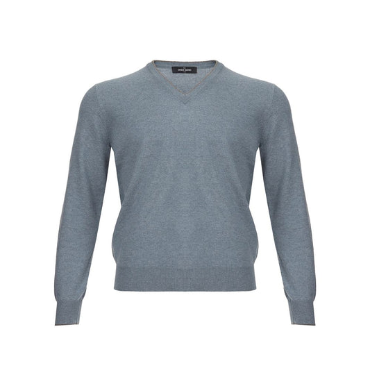 Gran Sasso Elegant Cashmere Sweater in Chic Gray IT50 | L