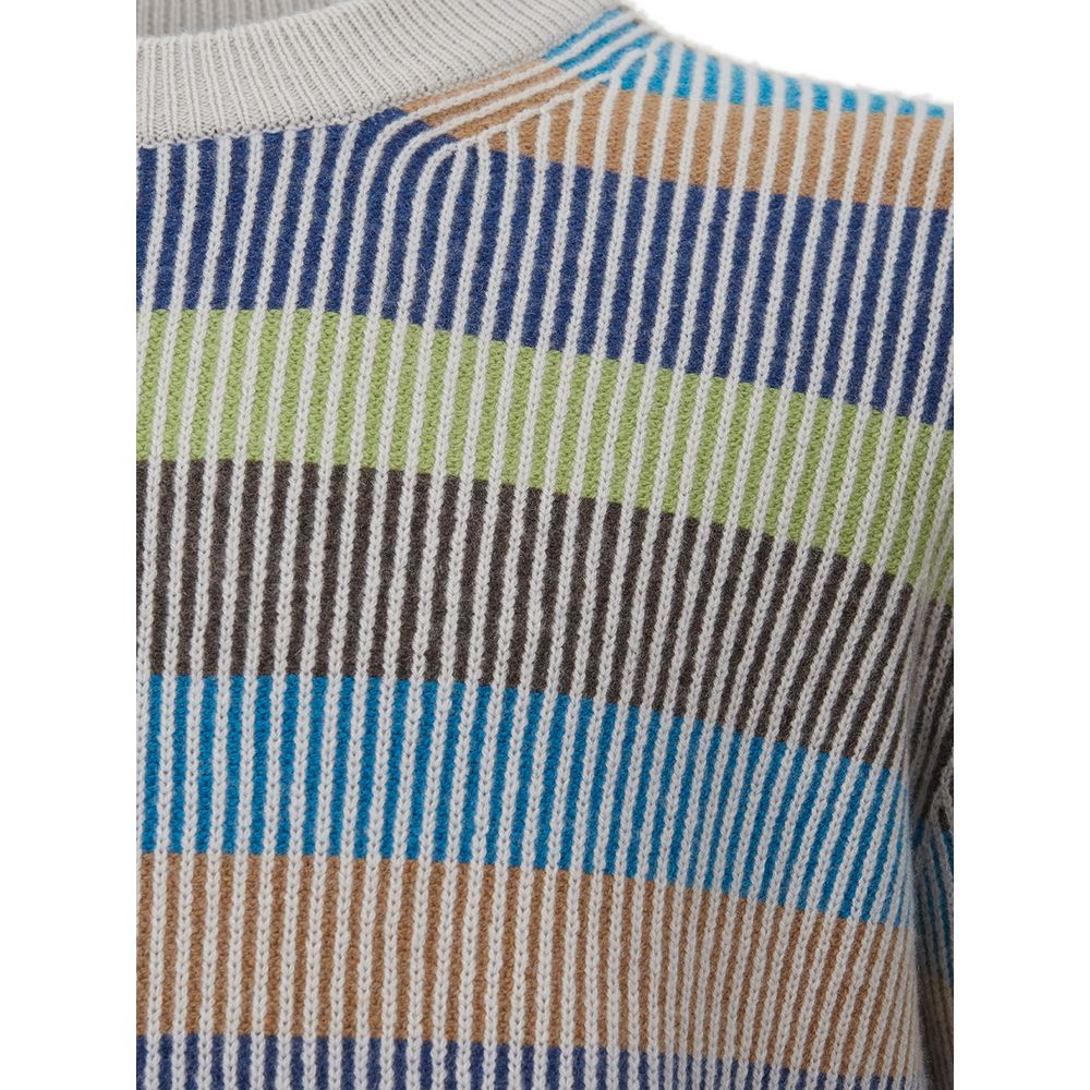 Gran Sasso Elegant Multicolor Cashmere Sweater for Men IT50 | L