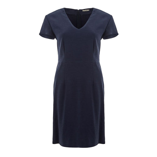 Lardini Elegant Blue Viscose Dress Perfect for Every Occasion IT40 | S