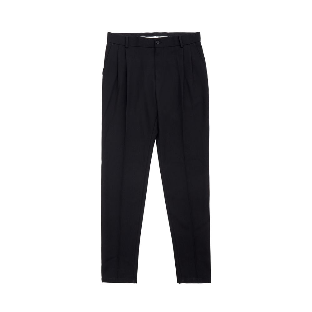 Dolce & Gabbana Elegant Polyester Black Pants for Men IT50 / L