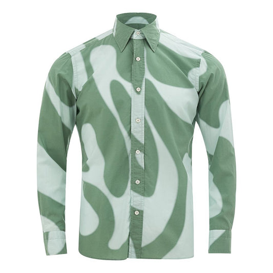 Tom Ford Elegant Green Cotton Shirt for Men IT39 | M