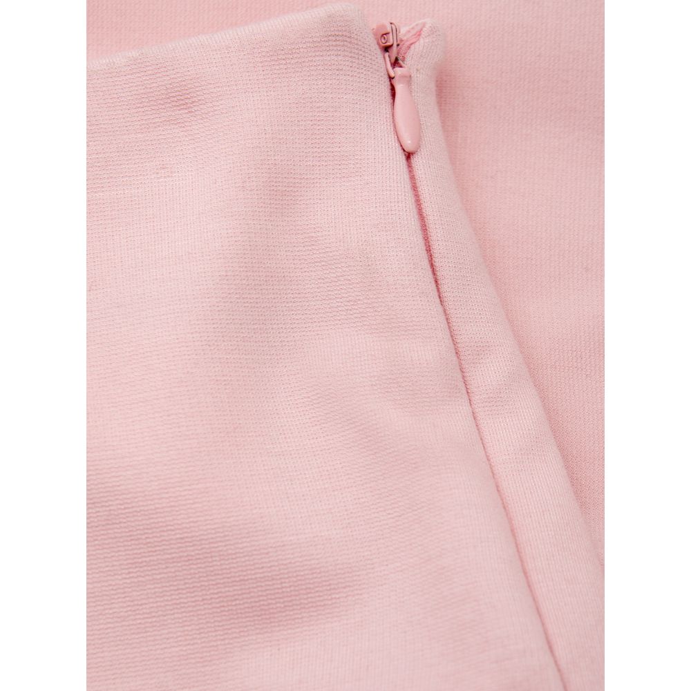 Lardini Elegant Pink Viscose Pants for Chic Style IT42 | M