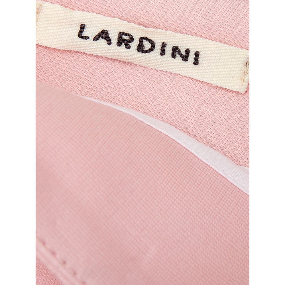 Lardini Elegant Pink Viscose Pants for Chic Style IT42 | M