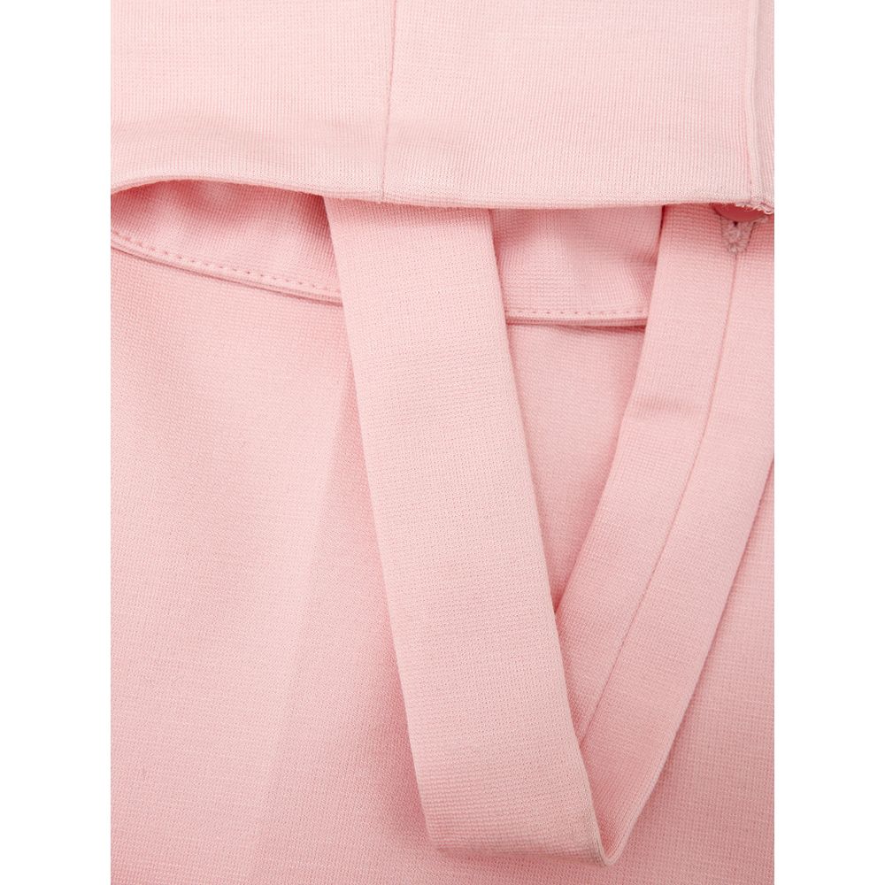 Lardini Elegant Pink Viscose Pants for Chic Style IT42 | M