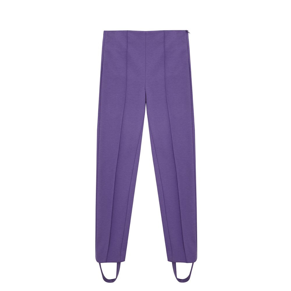 Lardini Elegant Purple Viscose Pants IT40 | S