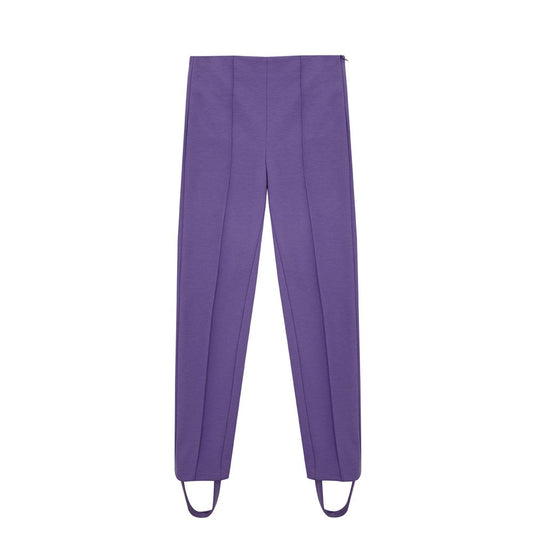 Lardini Elegant Purple Viscose Pants IT40 | S