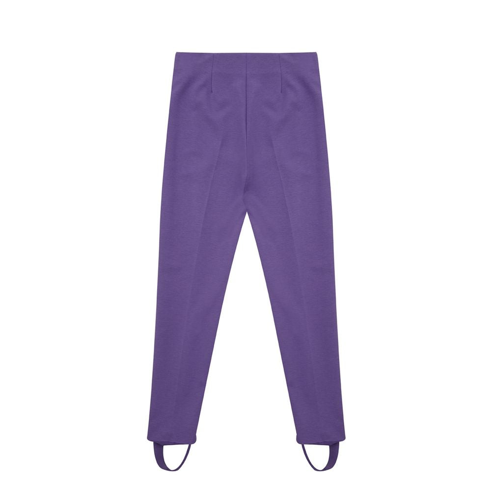 Lardini Elegant Purple Viscose Pants IT40 | S