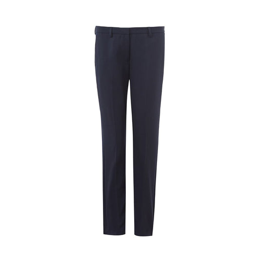 Lardini Elegant Blue Wool Pants for Women IT40 | S