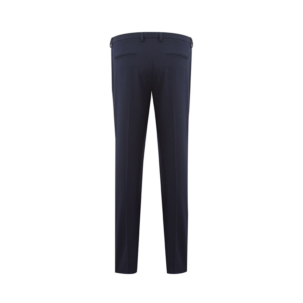 Lardini Elegant Blue Wool Pants for Women IT40 | S