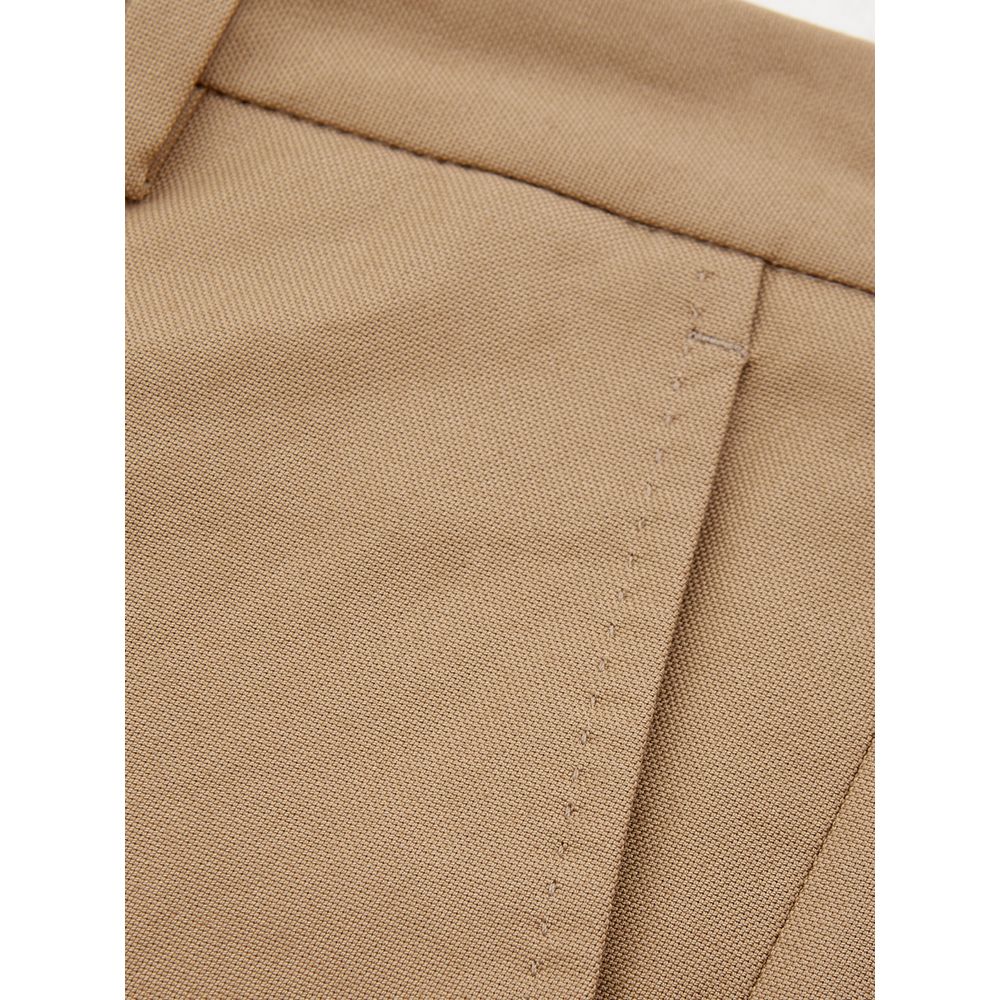 Lardini Elegant Brown Cotton Trousers for Women IT38 | XS