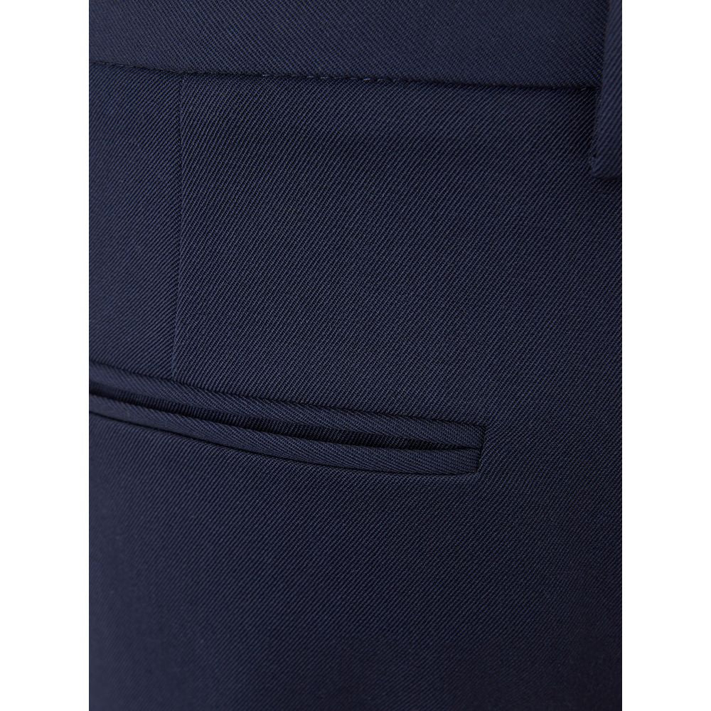 Lardini Elegant Blue Wool Pants for Women IT40 | S