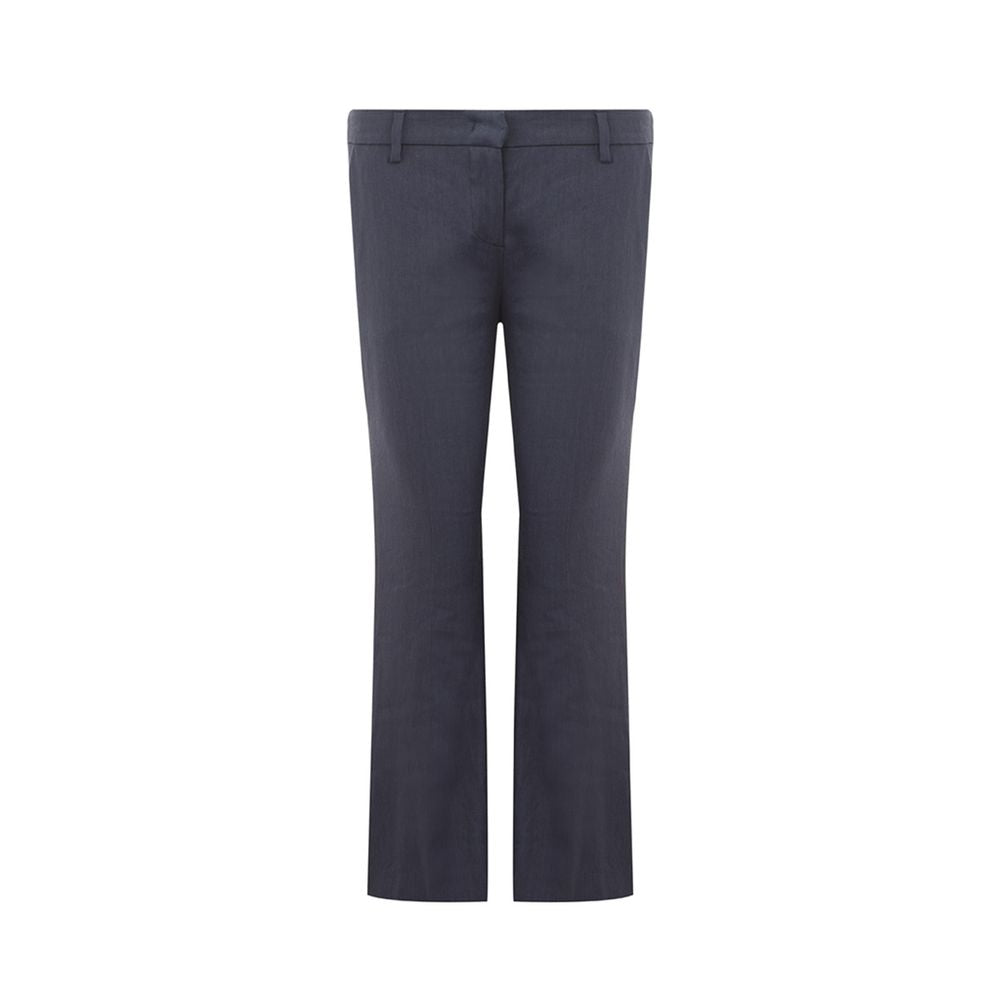 Lardini Chic Blue Linen Trousers IT40 | S