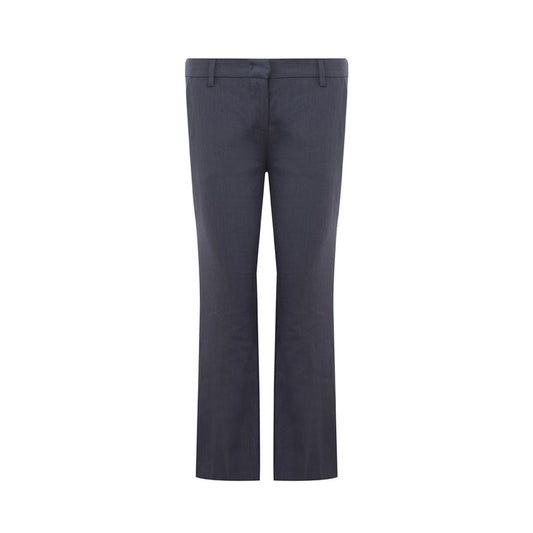 Lardini Chic Blue Linen Trousers IT40 | S